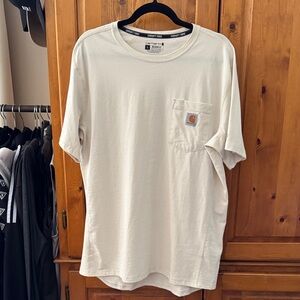 NWOT - Carhartt Men's Off-White Short Sleeve Tee